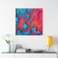 Bespattered Facade Resin Petri Macro Photograph Stretched Matte Canvas Art Prints | Multiple Sizes