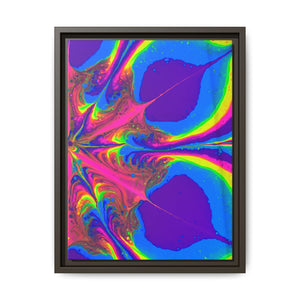 Bespattered Facade Fluid Art Abstract Painting Framed Canvas Art Print | 4 Frame Colors | Multiple Sizes