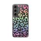 Bespattered Facade Pastel Rainbow Leopard Clear Case