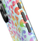 Bespattered Facade Bright Rainbow Leopard Impact-Resistant Case