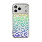 Bespattered Facade Bright Rainbow Leopard MagSafe Clear Impact Case