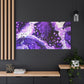 Bespattered Facade Purple Haze Stretched Matte Canvas Art Prints | Multiple Sizes