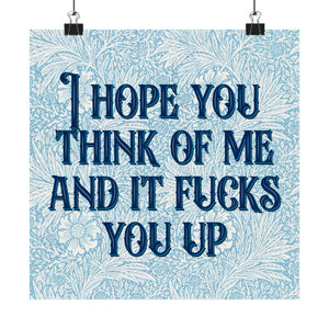 Bespattered Facade "Think of Me" Giclée Archival Matte Paper Prints