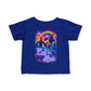 Bespattered Facade Rainbow Eat the Rich Orcas Colorful Retro Infant Fine Jersey Tee