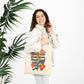 Bespattered Facade "Sorry for Being Weird" Floral Canvas Tote Bag Reusable Carryall