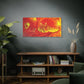 Bespattered Facade Flamin' Hot Stretched Matte Canvas Art Prints | Multiple Sizes