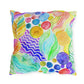 Bespattered Facade Rainbow Abstract UV-Resistant Outdoor Pillows | 4 Sizes