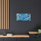 Bespattered Facade Blue Marble Framed Canvas Art Print | 3 Frame Colors | Multiple Sizes