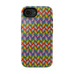 Bespattered Facade Rainbow Chevron Tiles Impact-Resistant Case