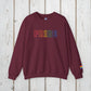 Bespattered Facade Rainbow LGBTQ+ Pride Embroidered Crewneck Sweatshirt