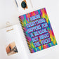 Bespattered Facade Rainbow "WTF" Spiral Notebook - Lined Pages