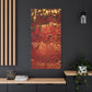 Bespattered Facade Fluid Art Abstract Painting Stretched Matte Canvas Art Prints | Multiple Sizes