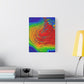 Bespattered Facade Fluid Art Abstract Painting Stretched Matte Canvas Art Prints | Multiple Sizes
