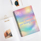 Bespattered Facade Rainbow "Dear Past Self" Spiral Notebook - Lined Pages