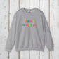 Bespattered Facade "Rainbow Is the New Black" Colorful Embroidered Crewneck Sweatshirt