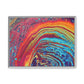 Bespattered Facade Rainbow Rings Framed Canvas Art Print | 3 Frame Colors | Multiple Sizes