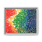 Bespattered Facade Rainbow Seaside Framed Canvas Art Print | 3 Frame Colors | Multiple Sizes