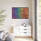 Bespattered Facade Neon Goodness Framed Canvas Art Print | 3 Frame Colors | Multiple Sizes