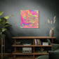 Bespattered Facade Fluid Art Abstract Painting Stretched Matte Canvas Art Prints | Multiple Sizes