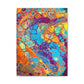 Bespattered Facade Fluid Art Abstract Painting Stretched Matte Canvas Art Prints | Multiple Sizes