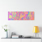 Bespattered Facade Fluid Art Abstract Painting Stretched Matte Canvas Art Prints | Multiple Sizes