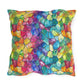 Bespattered Facade Rainbow Mosaic UV-Resistant Outdoor Pillows | 4 Sizes