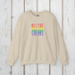 Bespattered Facade "All the Colors" Rainbow Block Embroidered Crewneck Sweatshirt