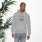 Bespattered Facade "All the Colors" Rainbow Block Embroidered Unisex Heavy Blend™ Hooded Sweatshirt