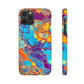 Bespattered Facade Space Worm Snap Case