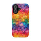 Bespattered Facade Rainbow Ink Circles Tough Case