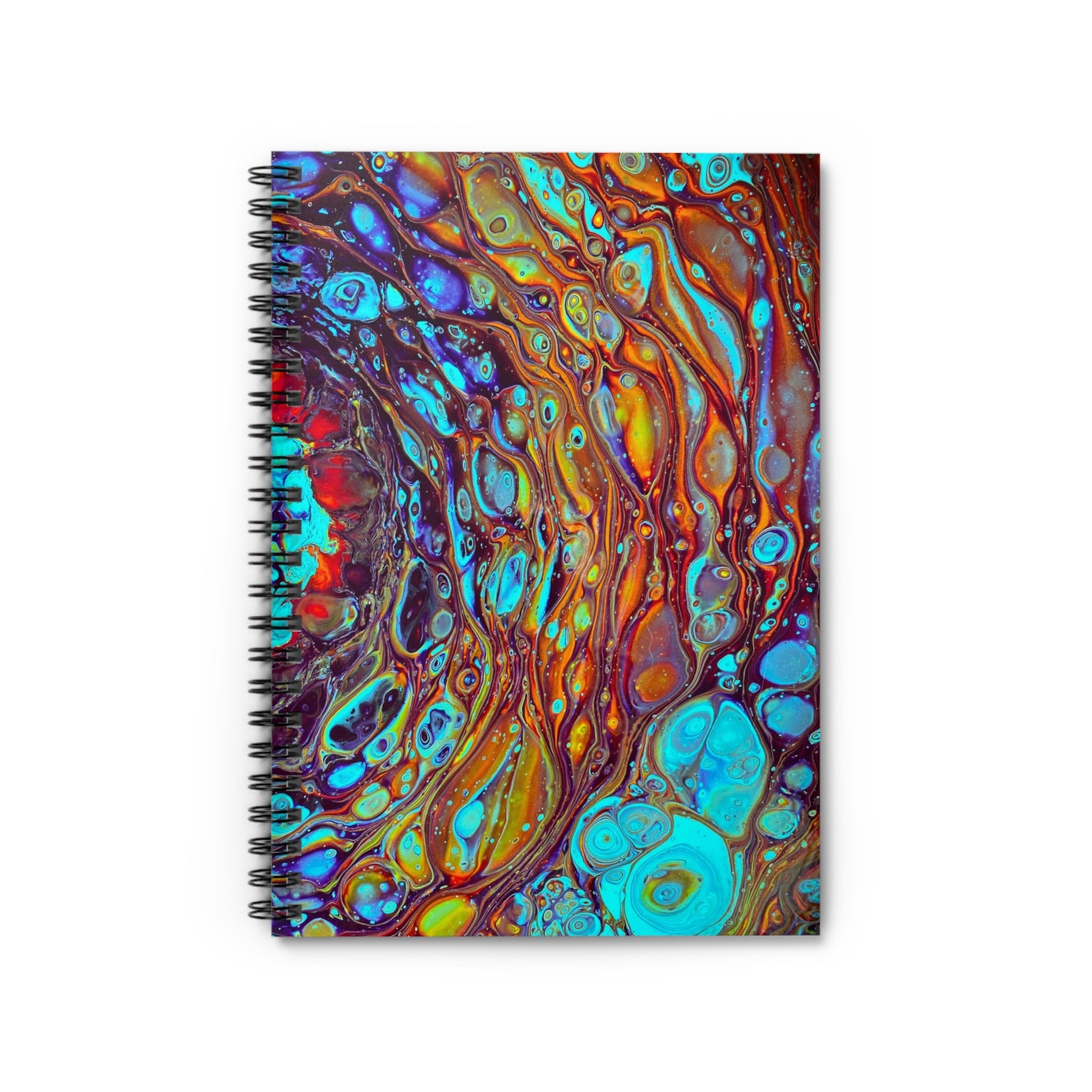 Bespattered Facade Vortex Spiral Notebook - Lined Pages