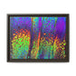 Bespattered Facade Neon Lava Framed Canvas Art Print | 3 Frame Colors | Multiple Sizes