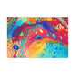 Bespattered Facade Rainbow Galaxy Stretched Matte Canvas Art Prints | Multiple Sizes