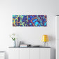 Bespattered Facade Fluid Art Abstract Painting Stretched Matte Canvas Art Prints | Multiple Sizes