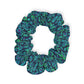 Bespattered Facade Emerald Leopard Scrunchie Hair Tie