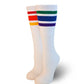 Totally Tubular Sock Collection - Set of 3 Pairs of Colorful Rainbow Tube Socks
