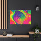 Bespattered Facade Fluid Art Abstract Painting Stretched Matte Canvas Art Prints | Multiple Sizes
