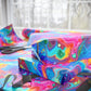 Bespattered Facade Rainbow Flow Wrapping Paper | Three Sizes | Glossy or Matte