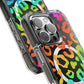Bespattered Facade Watercolor Rainbow Leopard MagSafe Clear Impact Case