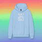 Glitter Print "Don't Tell Me To Smile" Oversized Fleece Hoodie