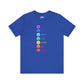 Chakra Affirmation T-Shirt – Know, See, Speak, Love, Strive, Feel, Ground | Spiritual Graphic Tee