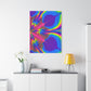 Bespattered Facade Fluid Art Abstract Painting Stretched Matte Canvas Art Prints | Multiple Sizes