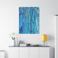 Bespattered Facade Fluid Art Abstract Painting Stretched Matte Canvas Art Prints | Multiple Sizes