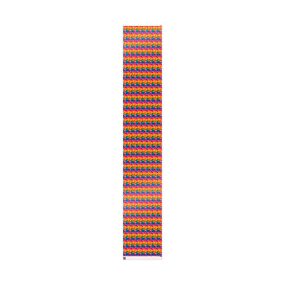 Bespattered Facade Rainbow Ink Circles Wrapping Paper | Three Sizes | Glossy or Matte