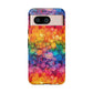 Bespattered Facade Rainbow Ink Circles Tough Case