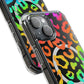 Bespattered Facade Watercolor Rainbow Leopard MagSafe Clear Impact Case