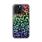 Bespattered Facade Bright Rainbow Leopard Clear Case