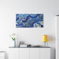 Bespattered Facade Fluid Art Abstract Painting Stretched Matte Canvas Art Prints | Multiple Sizes