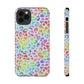 Bespattered Facade Bright Rainbow Leopard Impact-Resistant Case