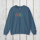 Bespattered Facade Rainbow LGBTQ+ Pride Embroidered Crewneck Sweatshirt